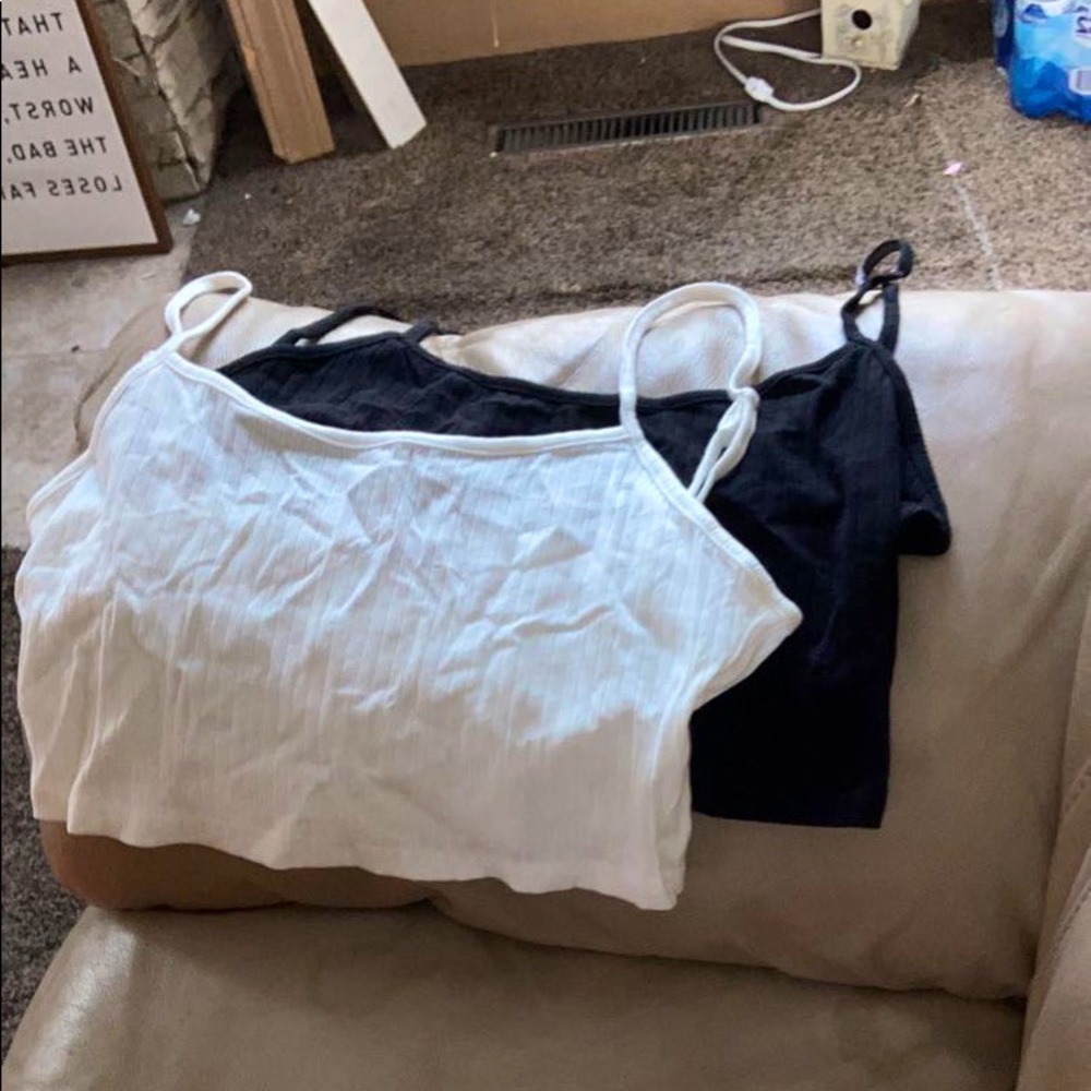 Cropped spaghetti strap